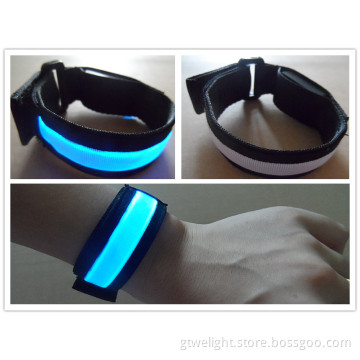 LED Bracelet Lighting Printing Logo Available Blue